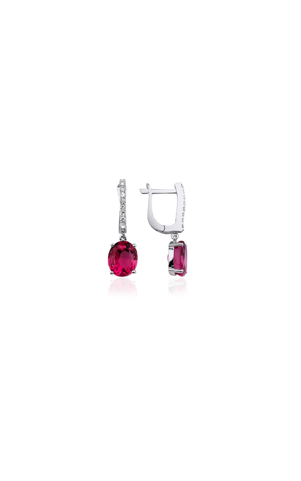 Hanging Pink Spinel Earring