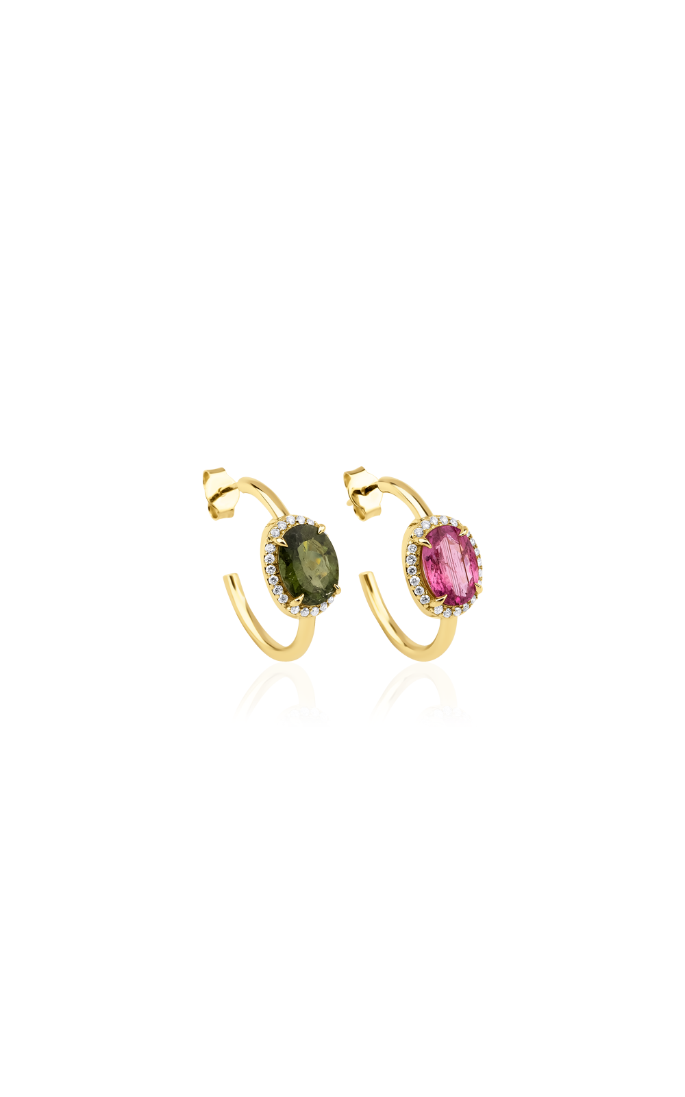 Oval Tourmaline Earring