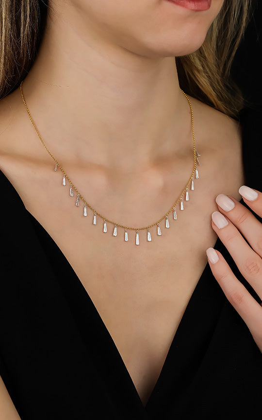 Tapered Diamond Necklace