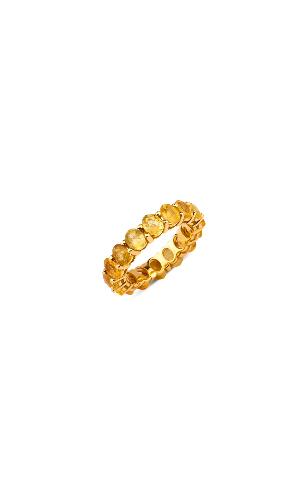Yellow Sapphire Band Ring